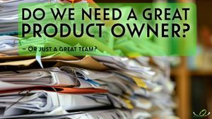 Stacks of paper folders and documents, symbolizing disorganized work without clear product ownership.